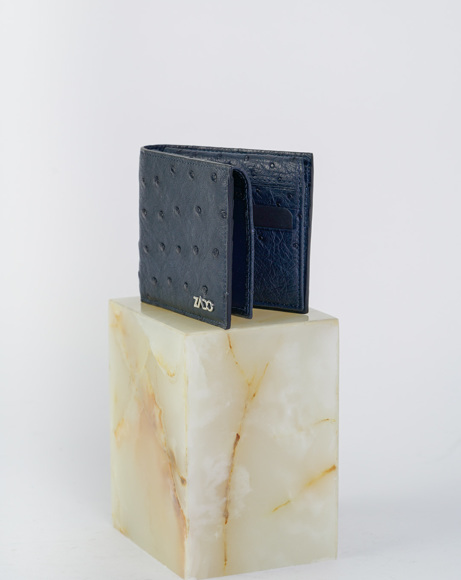 Picture of OSTRICH LEATHER WALLETS BLUE