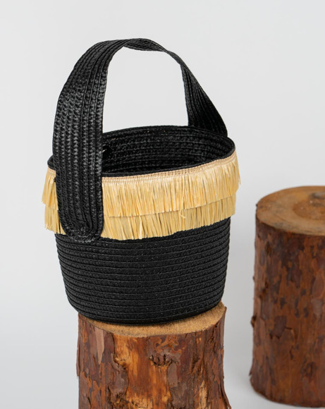 Picture of WOVEN HANDBAG W/ FRINGES