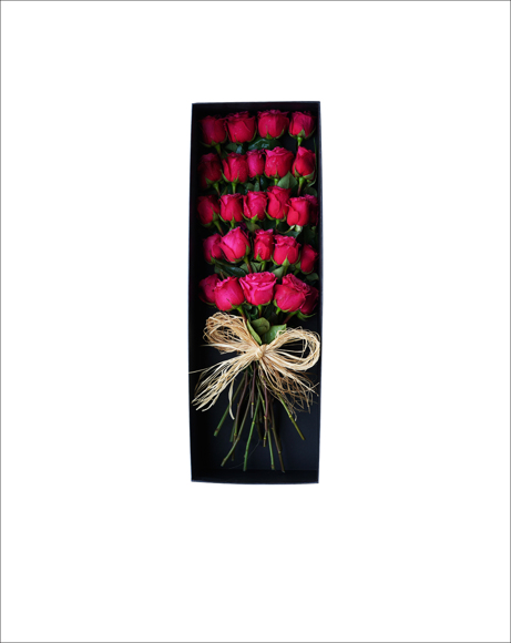 Picture of RED ROSES GIFT, RECTANGLE BOX