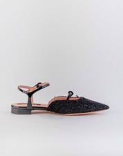 Picture of SUEDE BOUCLE FRAYED ANKLE STRAP
