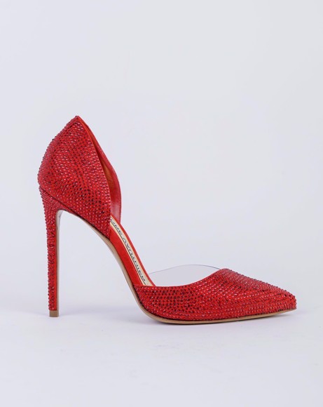 Picture of RED ANGELINA SUEDE LEATHER PUMPS