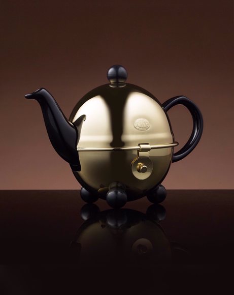 Picture of DESIGN GOLD TEAPOT IN BLACK 180 ML