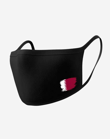 Picture of MASK QATAR FLAG-BLACK